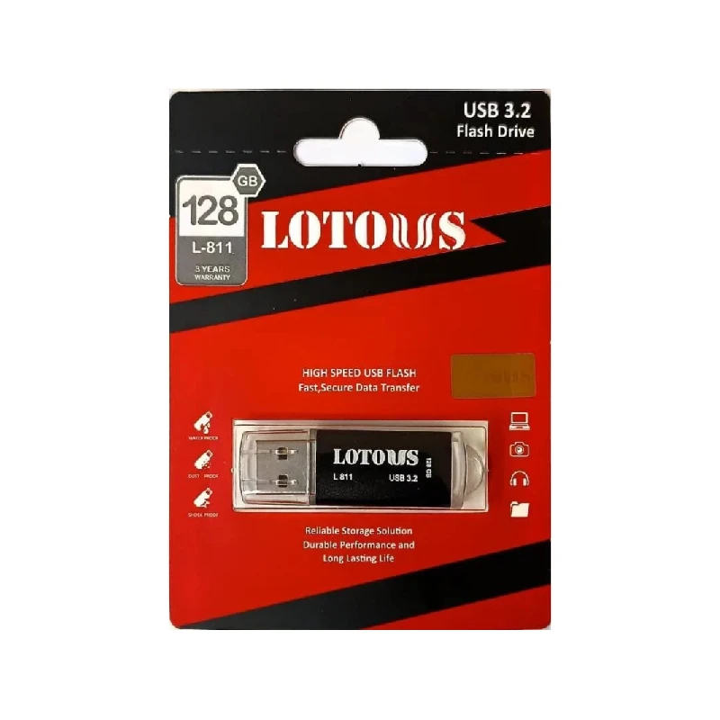 فلش مموری لوتوس مدل L-811 ظرفیت 128 گیگابایت