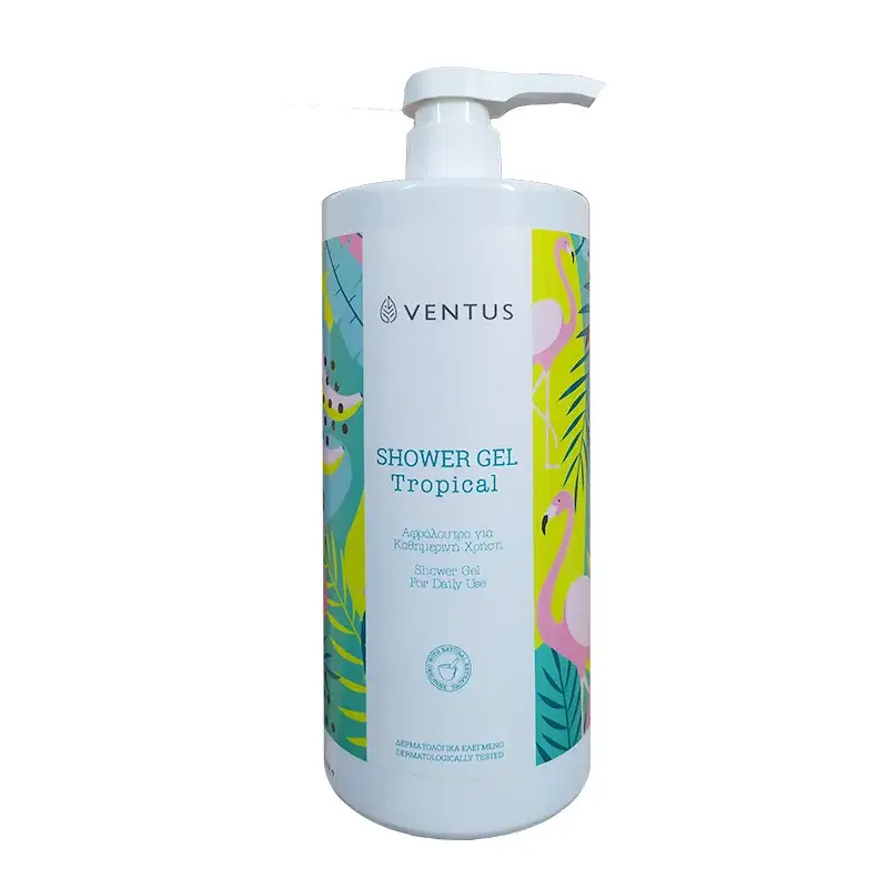شامپو بدن ونتوس Ventus مدل تراپیکال Tropical بدون پارابن و سیلیکون